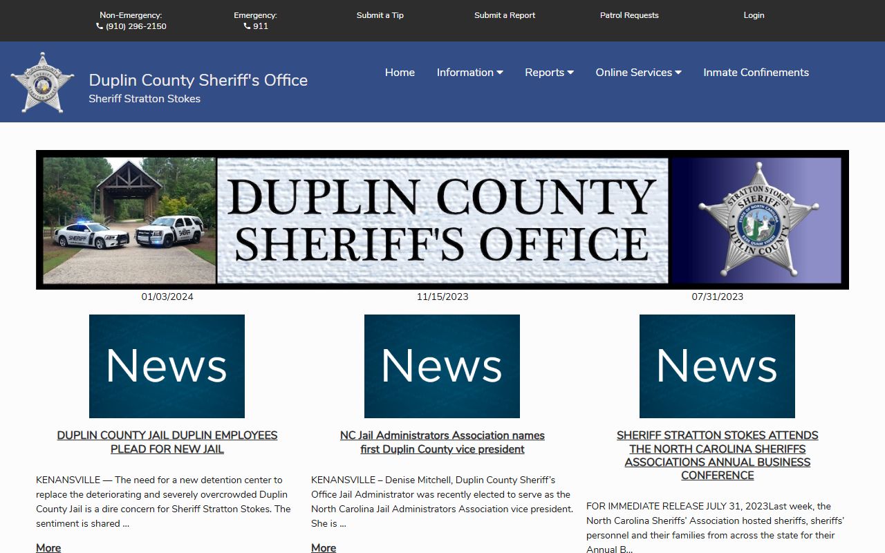 Duplin County arrest records Citizen Connect home