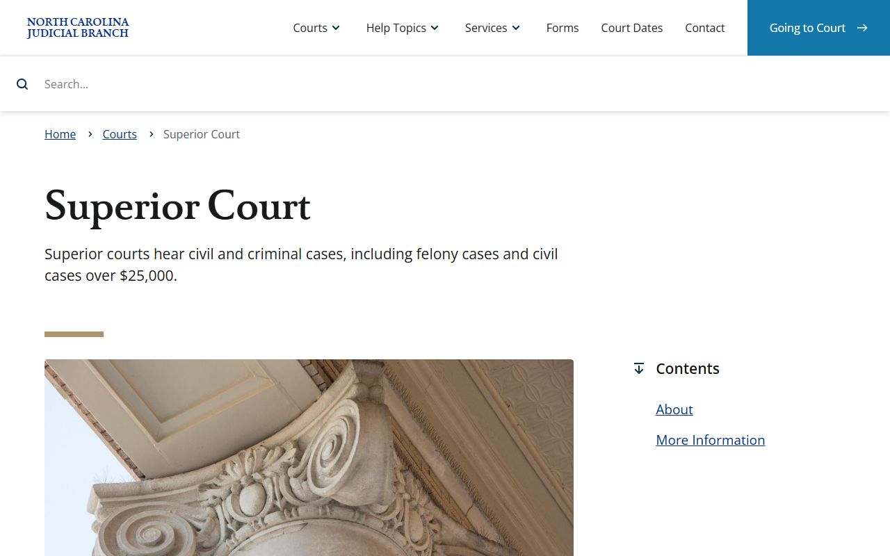 Duplin County court dockets Superior Court overview