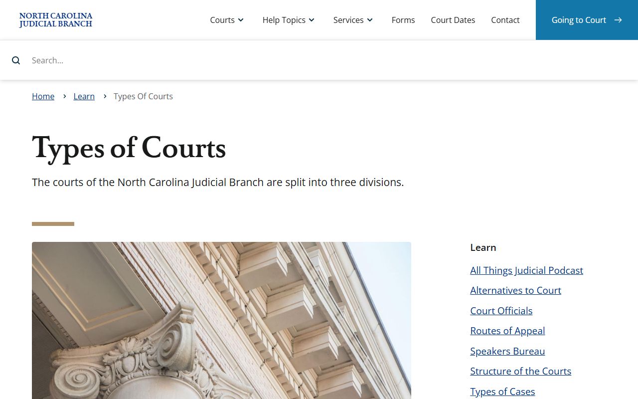 Duplin County court dockets North Carolina court types