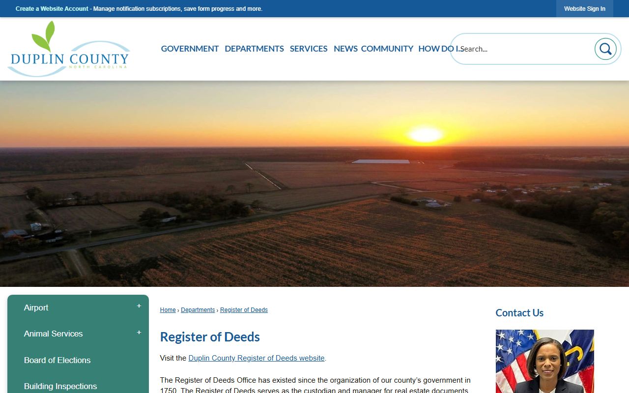 Duplin County marriage records Register of Deeds office