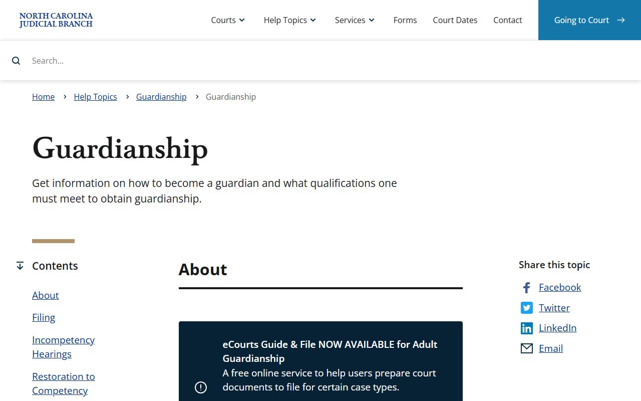 Duplin County probate records guardianship help topic