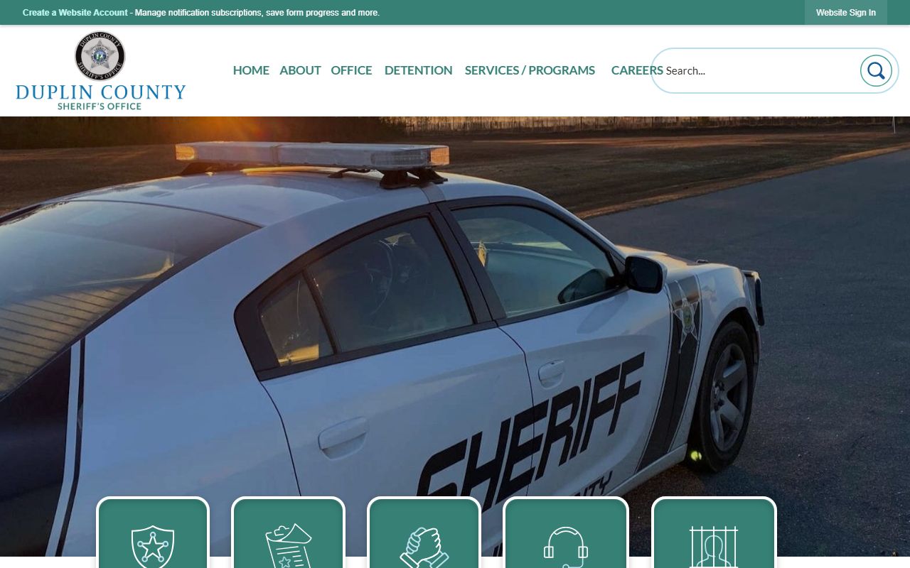 Duplin County warrant search Sheriff's Office contact page